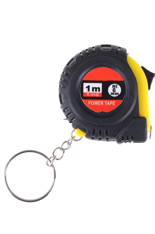 Retractable Ruler Tape Measure Key Chain Mini Pocket Size Metric 1m